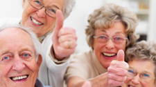 old people thumbs up